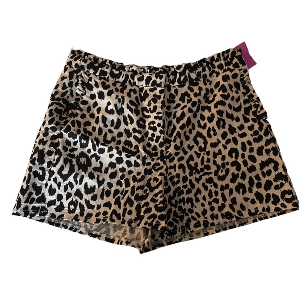 NWT J.Crew Women’s White/Black Leopard Design Shorts